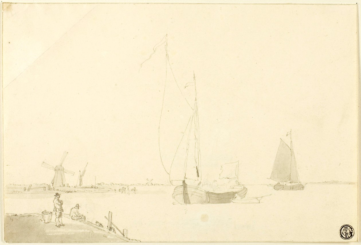 hollandsk kystscene af William Anderson