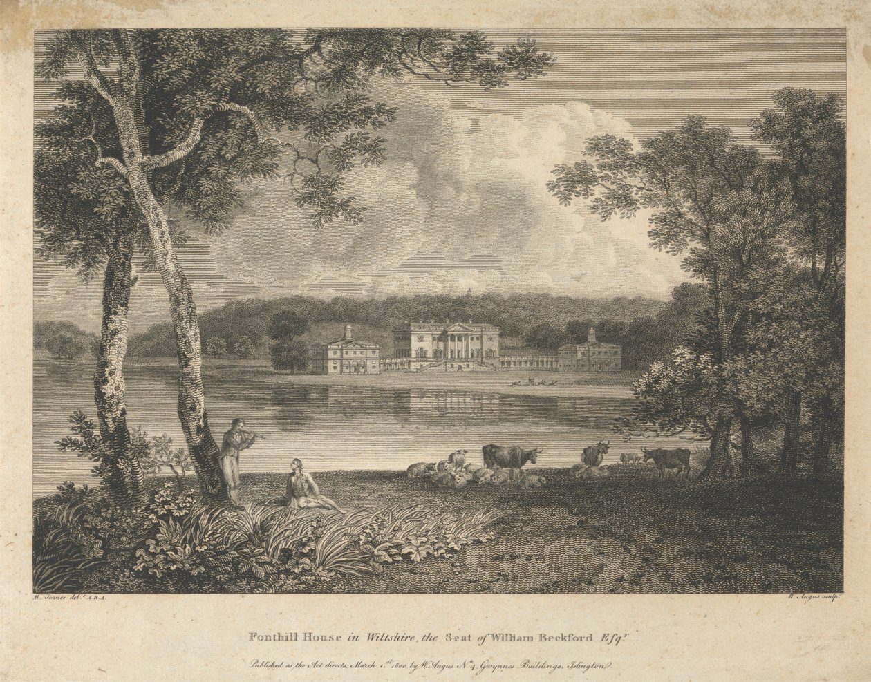 Fonthill House, Wiltshire af William Angus