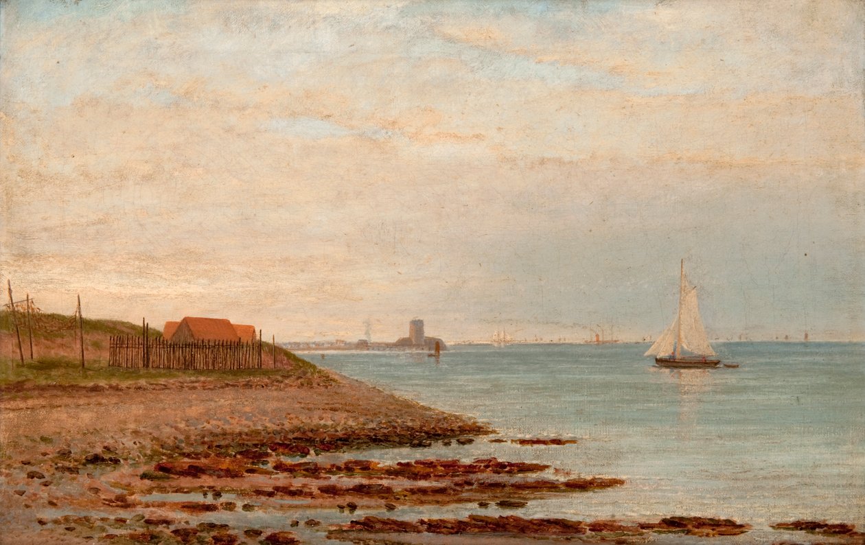 Broughty Castle fra Stannergate af William Barclay