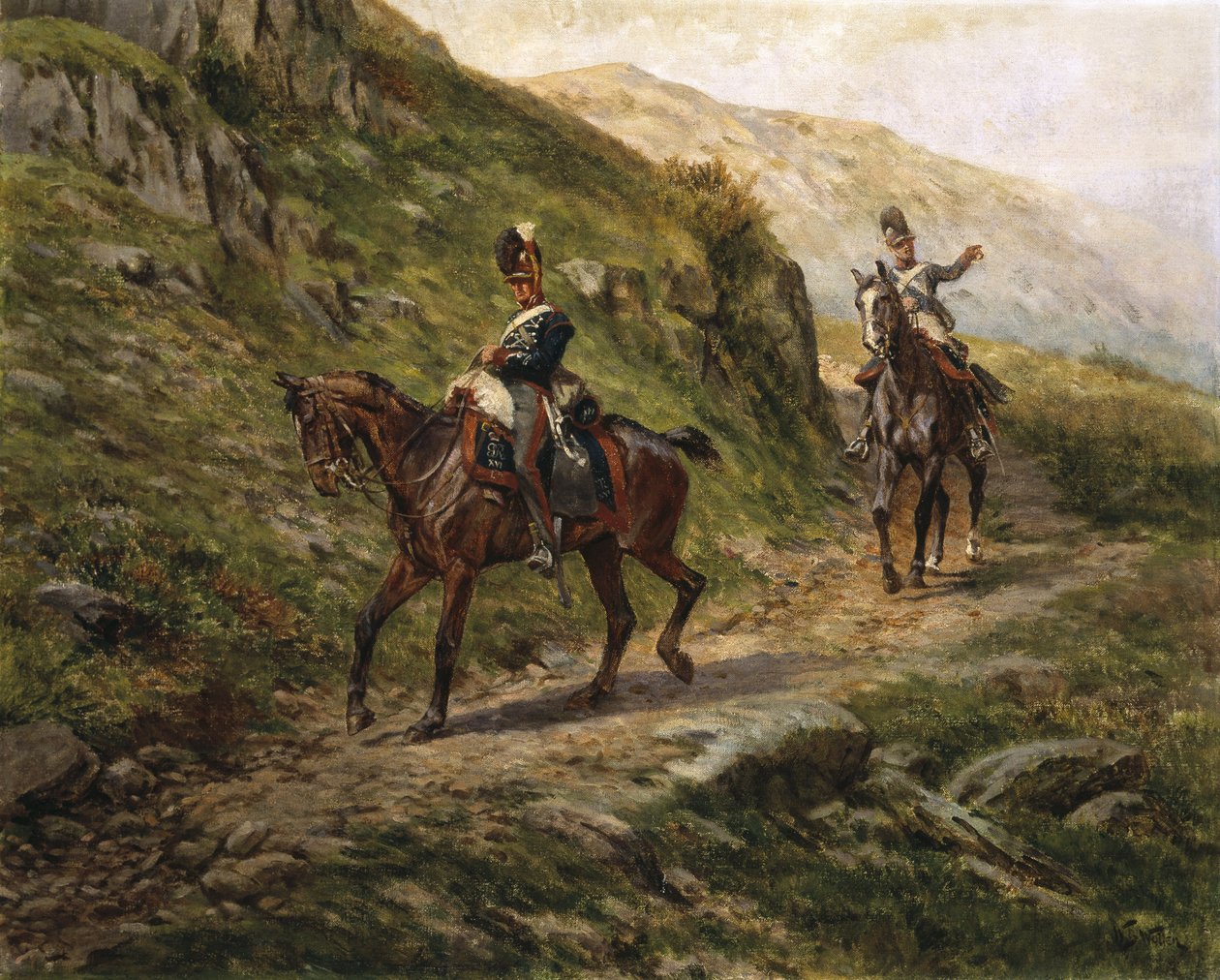 Et glimt af fjenden, ca. 1910 af William Barnes Wollen
