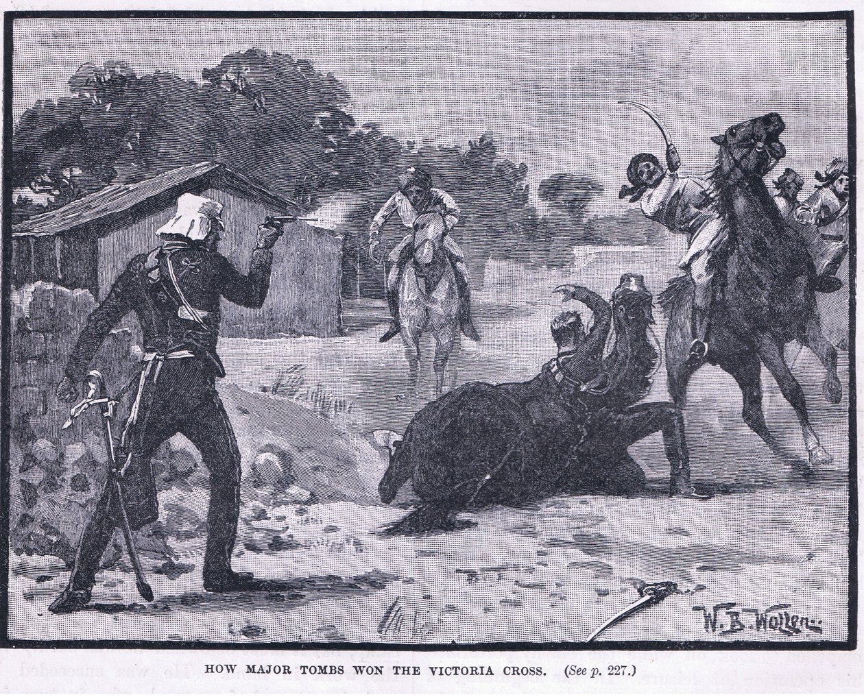 Hvordan Major Tombs vandt Victoria Cross 1857 AD af William Barnes Wollen