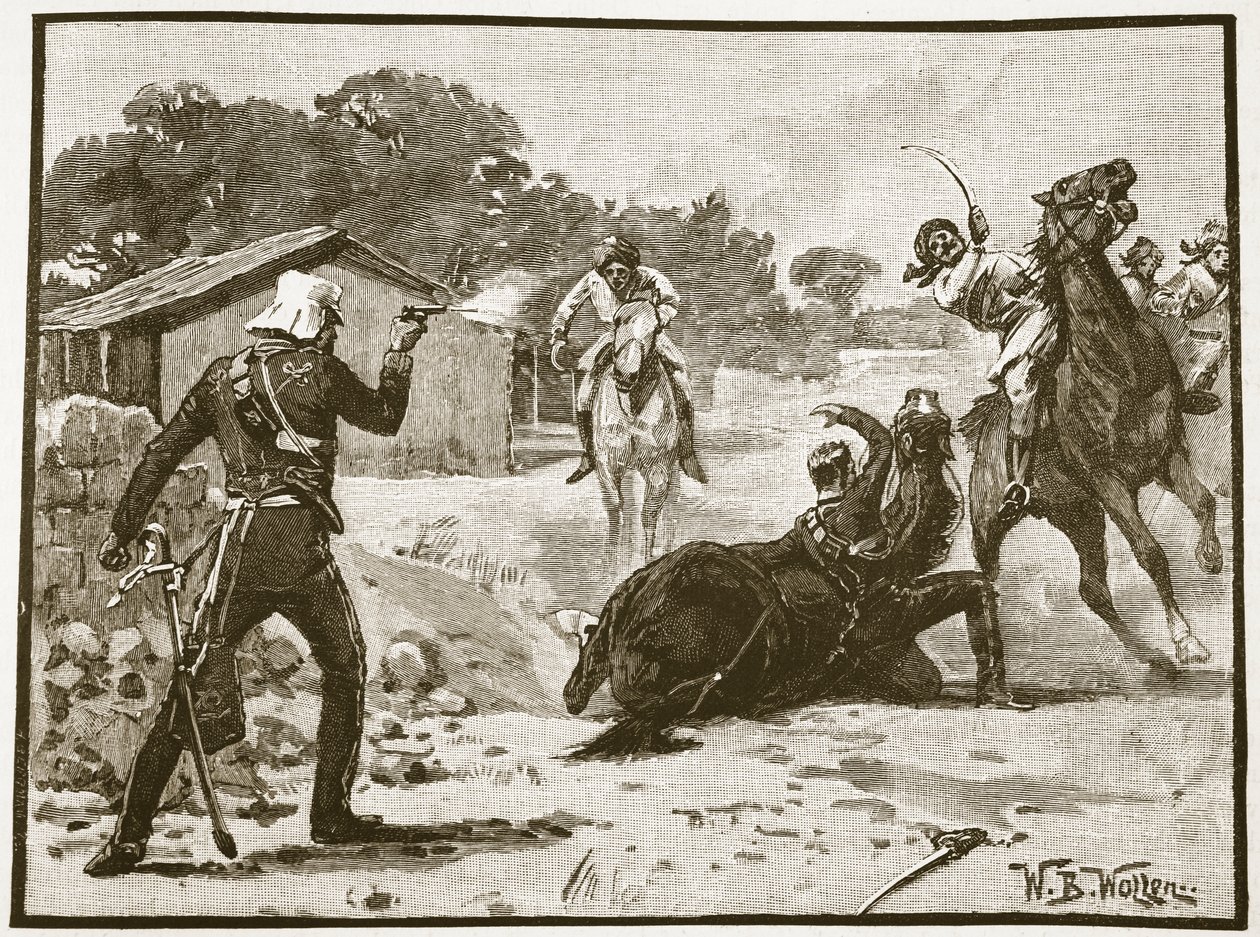 Hvordan Major Tombs vandt Victoria Cross, illustration fra 