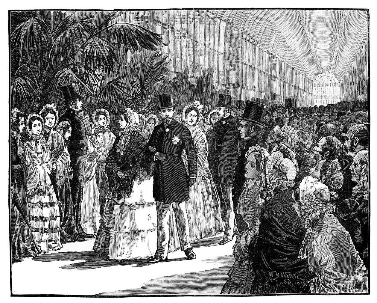 Kongeligt og kejserligt besøg i Crystal Palace, 1850