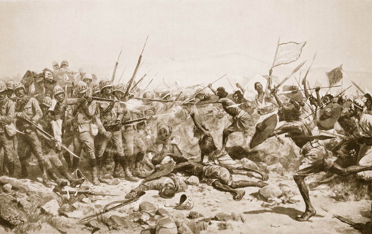 Slaget ved Abu Klea, 17. januar 1885, illustration fra 