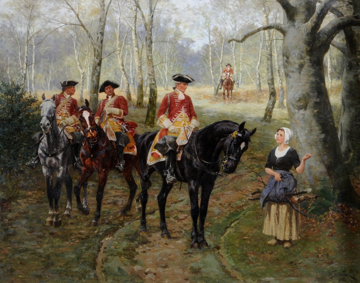 The Patrol, ca. 1906 (olie på lærred) af William Barnes Wollen