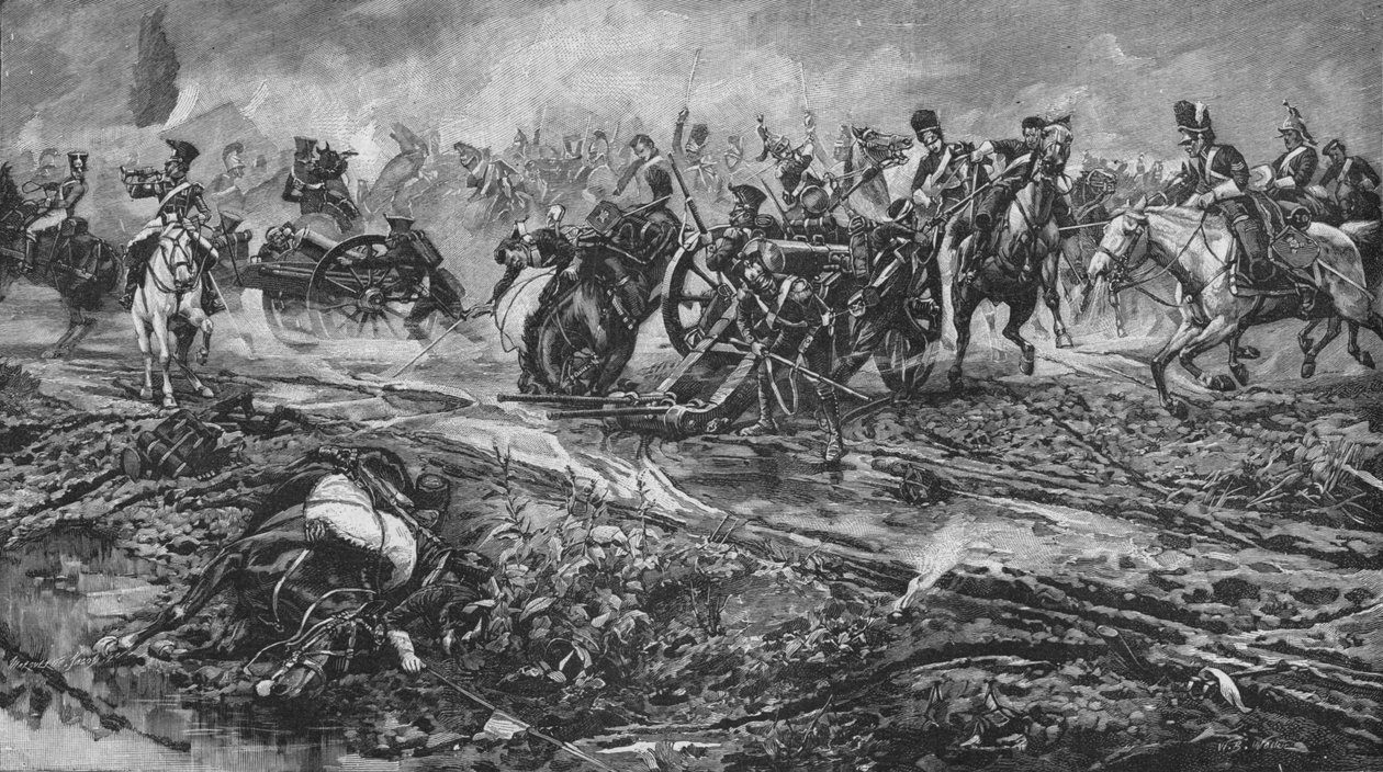 Unionsbrigaden, der fanger de franske kanoner ved Waterloo, 1902 af William Barnes Wollen