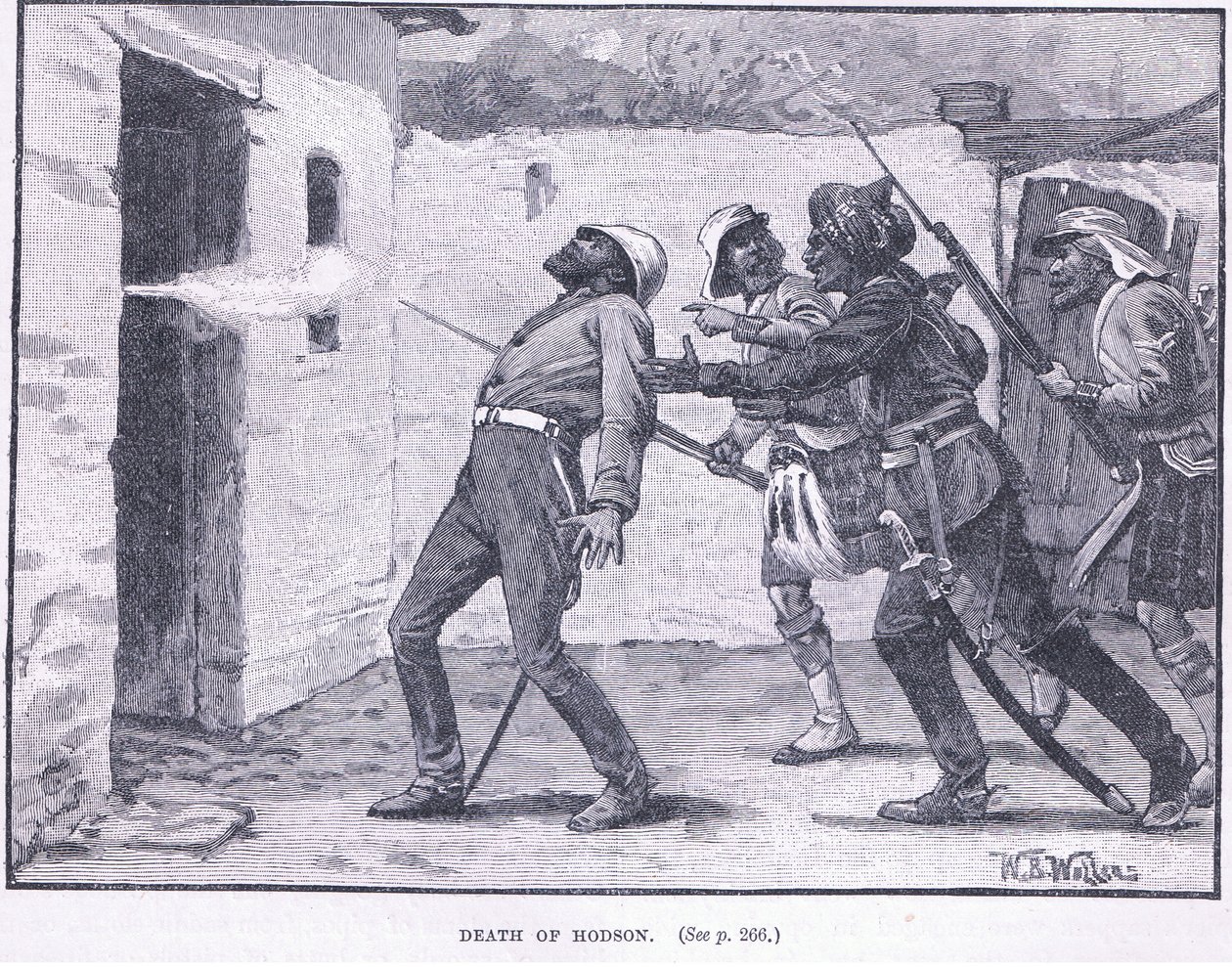 Hodsons død 1858 e.Kr af William Barnes Wollen