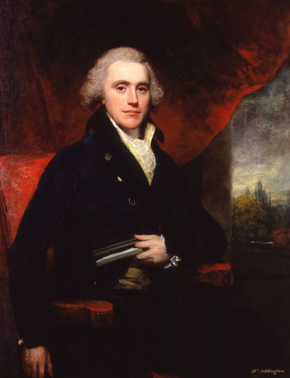 Henry Addington, 1. vicomte Sidmouth (indgraveret 1803) af William Beechey