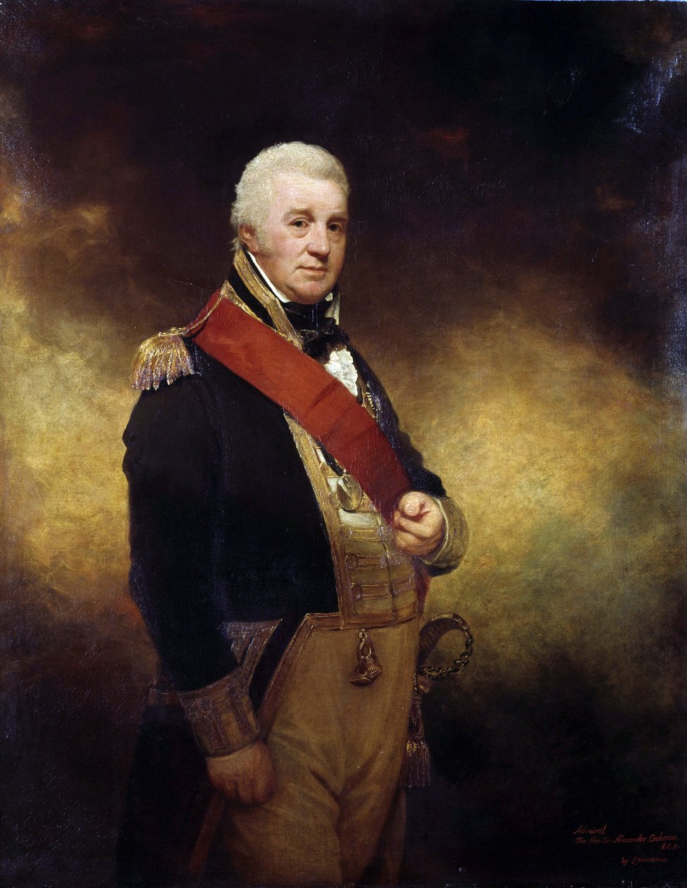 Portræt af admiral Sir Alexander Cochrane (1758-1832). Olie på lærred af William Beechey