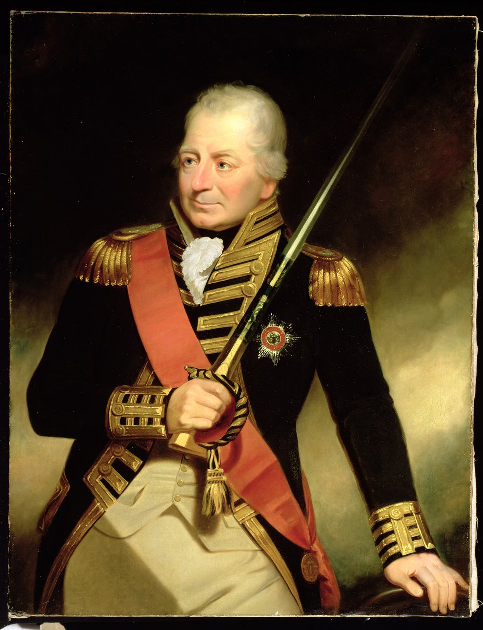 Portræt af John Jervis (1735-1823), første jarl af St. Vincent, ca.1805 af William Beechey
