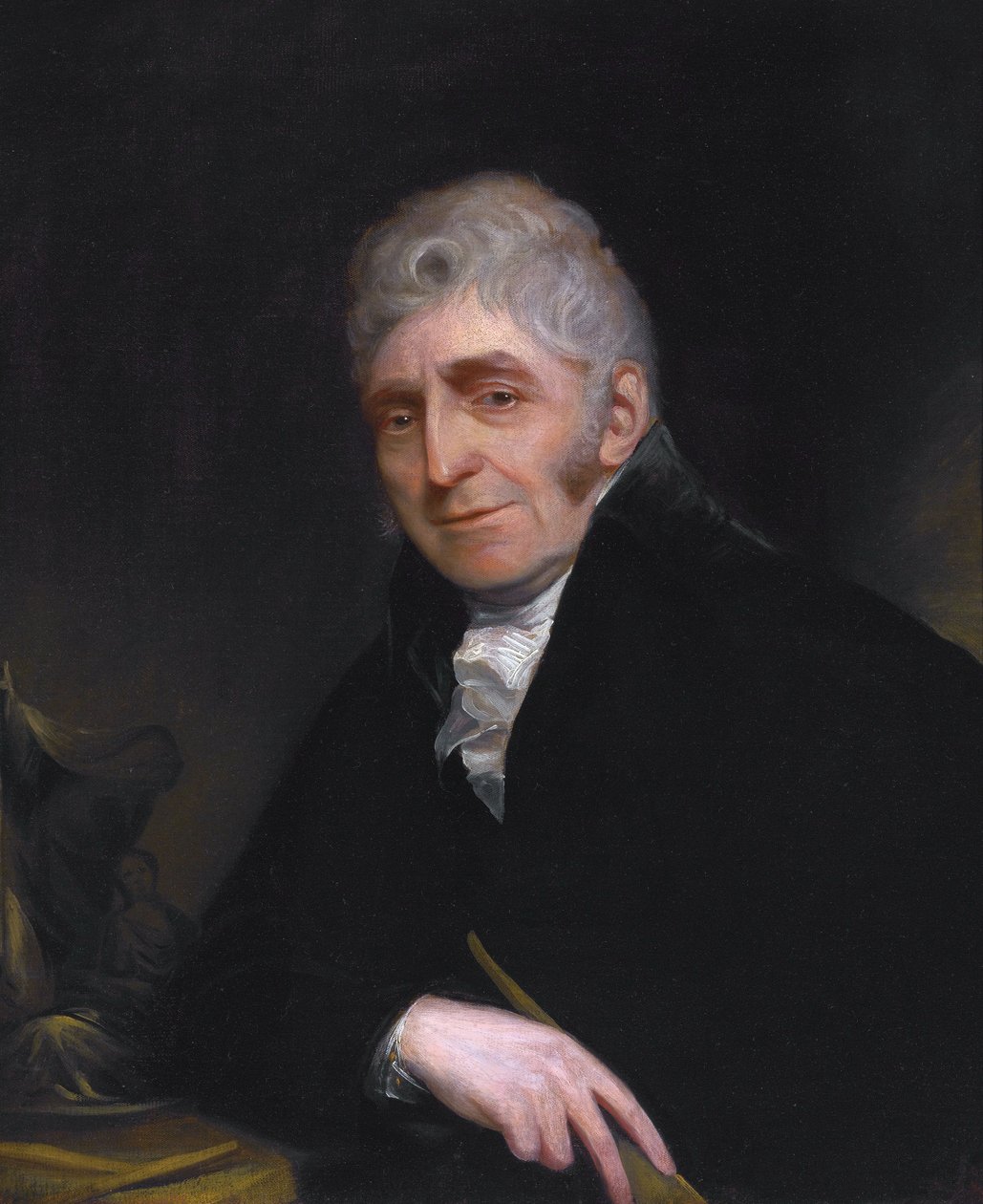 Portræt af Joseph Nollekens (1737-1823) af William Beechey