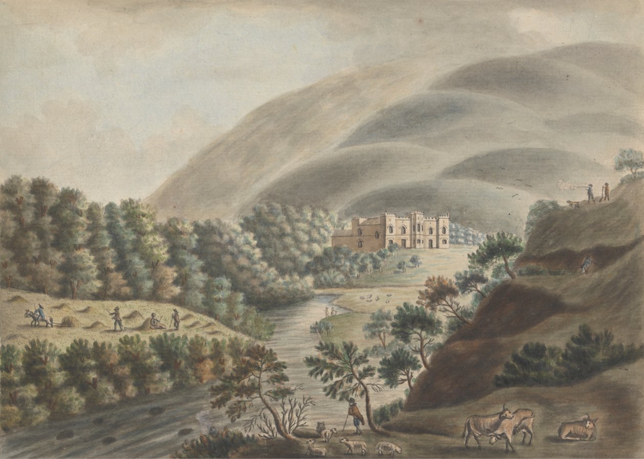 Kielder Castle, Northumberland af William Beilby
