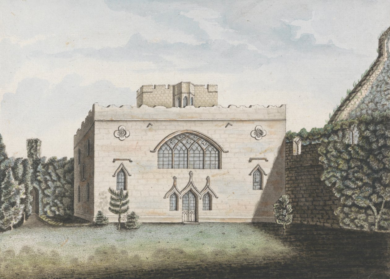 Hulne Priory i Northumberland af William Beilby