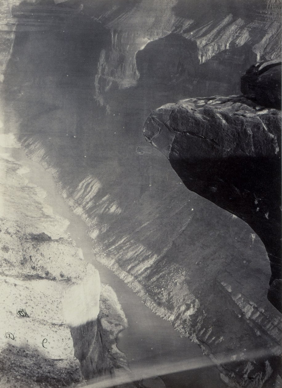 Kigger mod syd ind i Grand Cañon, Colorado River, Sheavwitz Crossing af William Bell