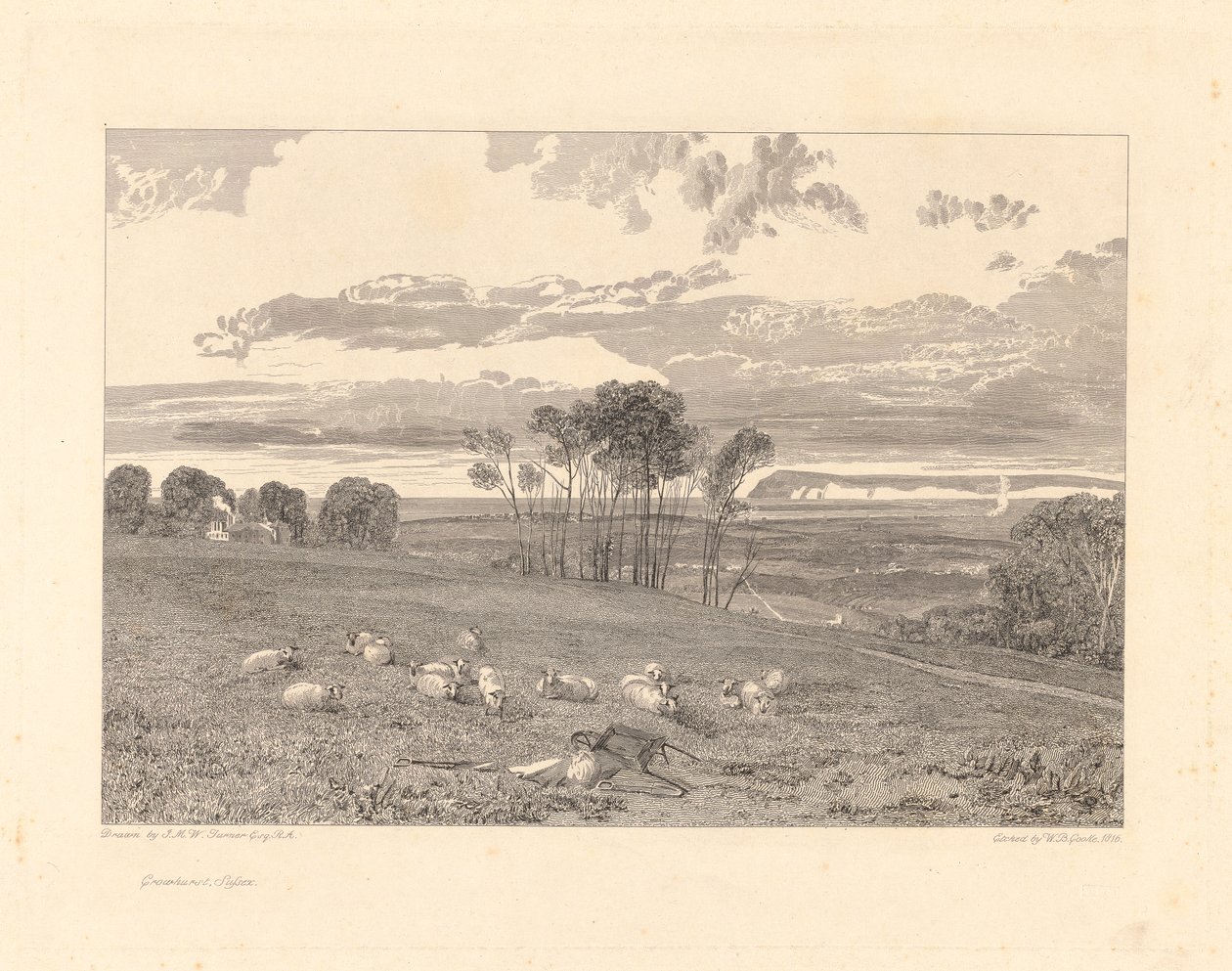 Crowhurst, Sussex af William Bernard Cooke