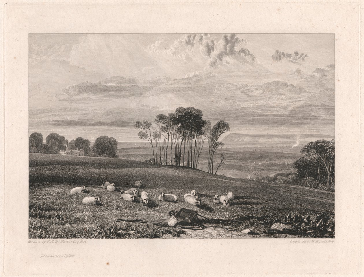 Crowhurst, Sussex af William Bernard Cooke
