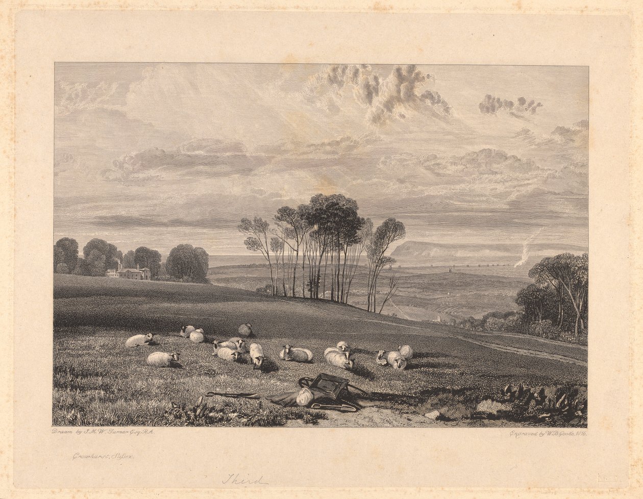 Crowhurst, Sussex af William Bernard Cooke