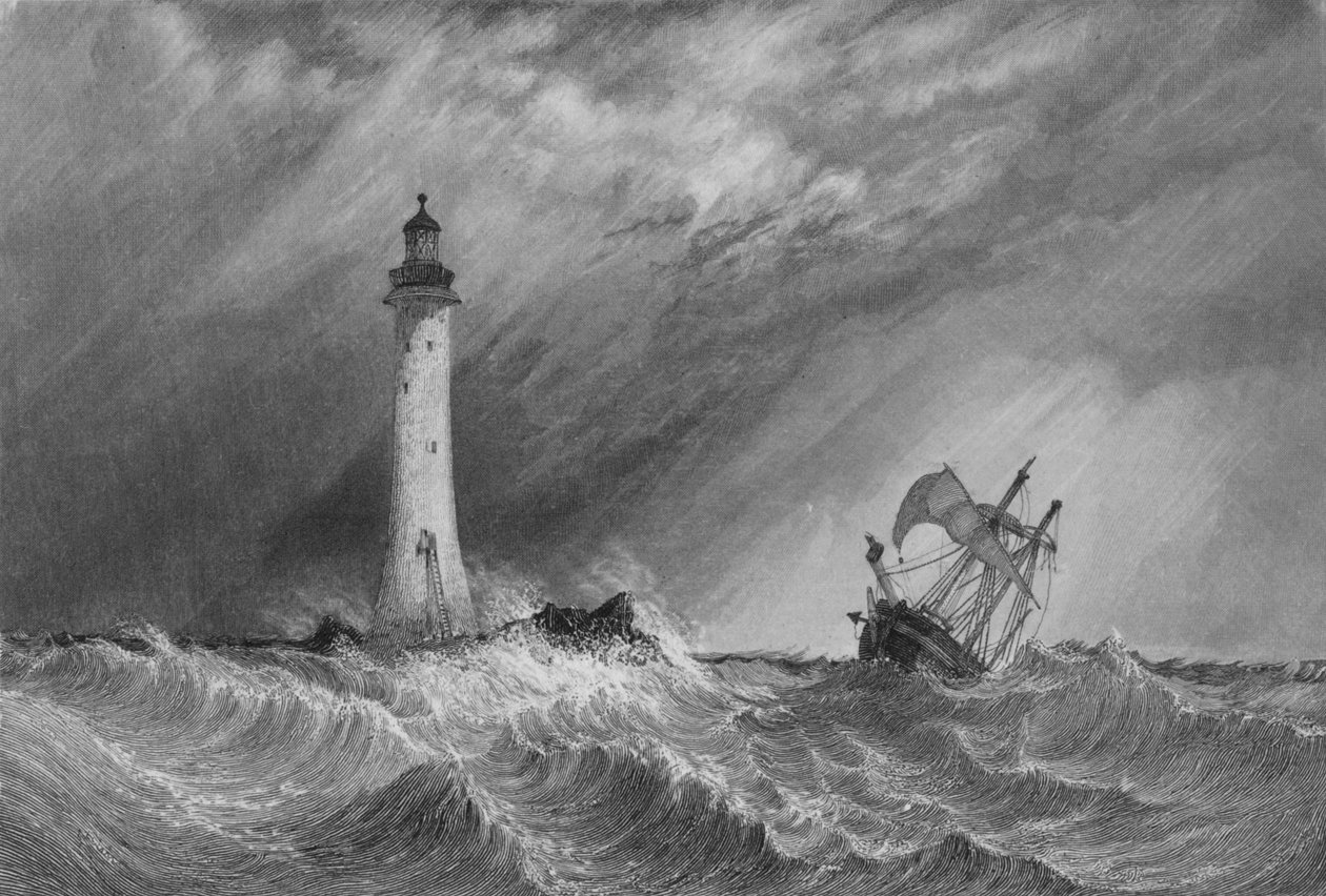 Eddystone Light-House, 1836 af William Bernard Cooke