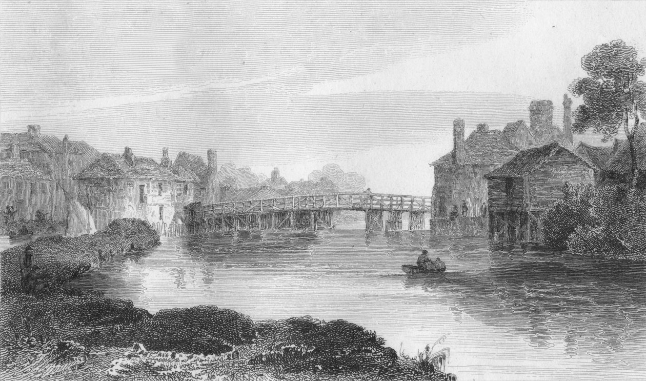 Eton Bridge, 1809 af William Bernard Cooke