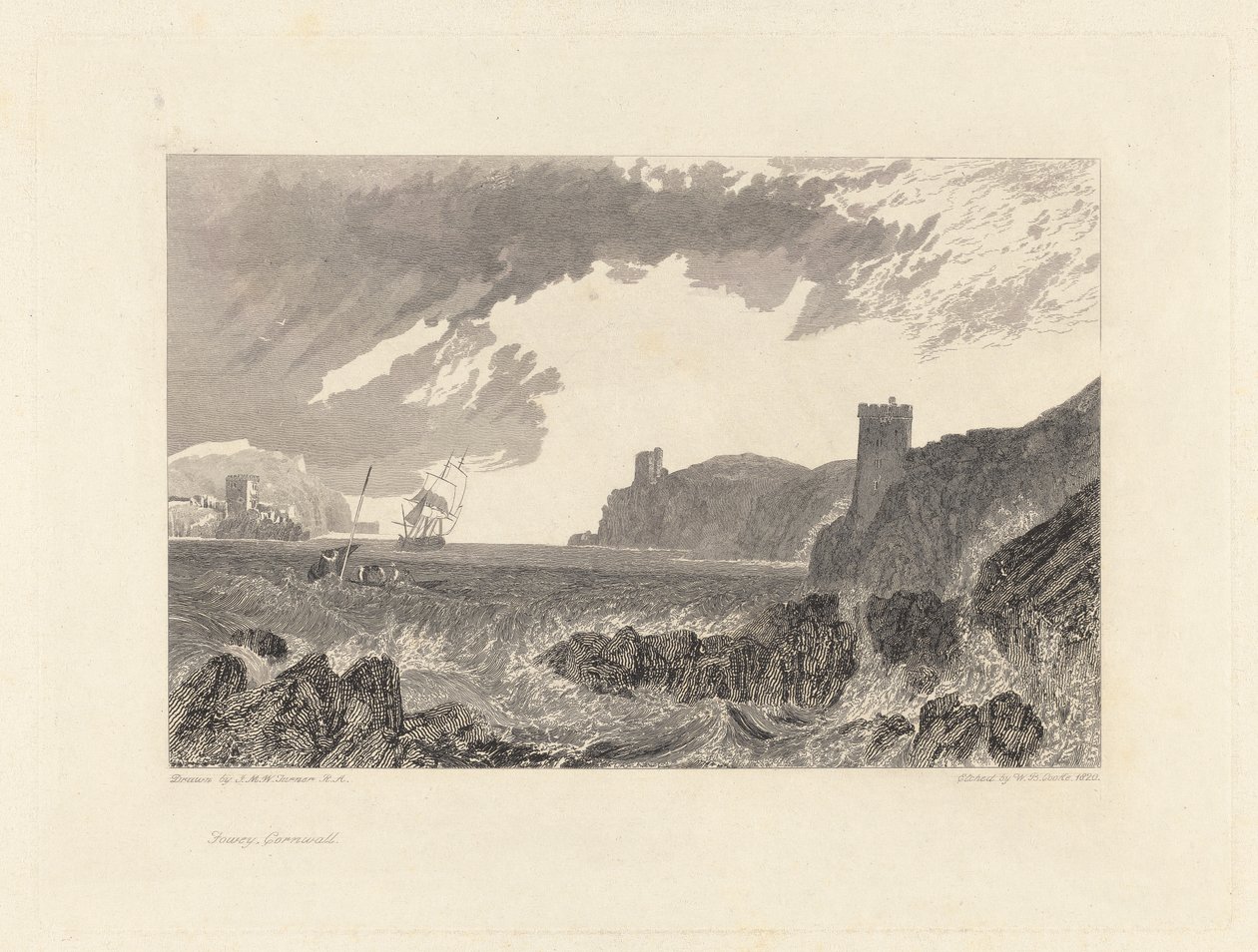 Fowey, Cornwall af William Bernard Cooke