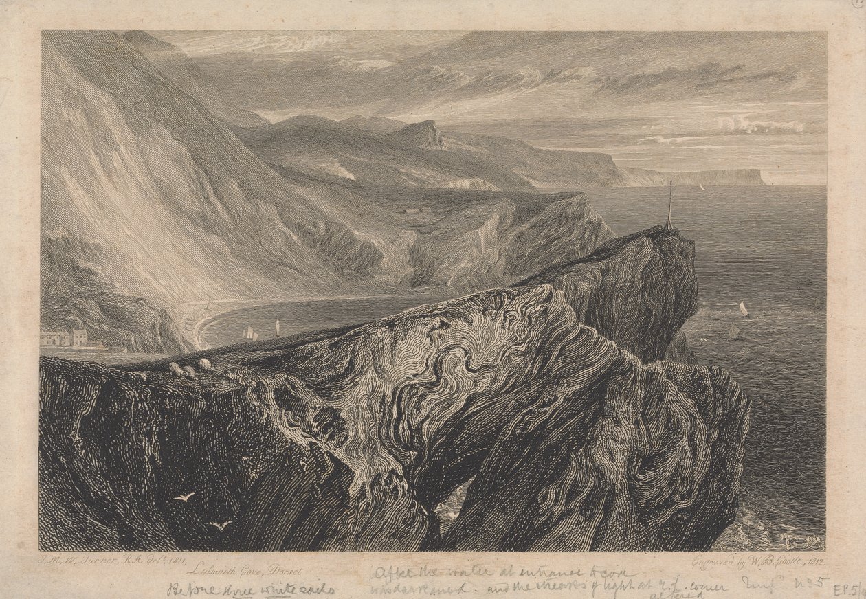Lulworth Cove, Dorset af William Bernard Cooke