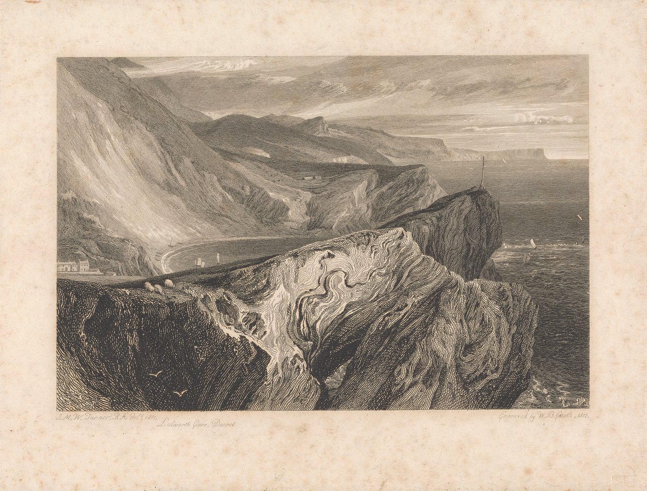Lulworth Cove, Dorset af William Bernard Cooke