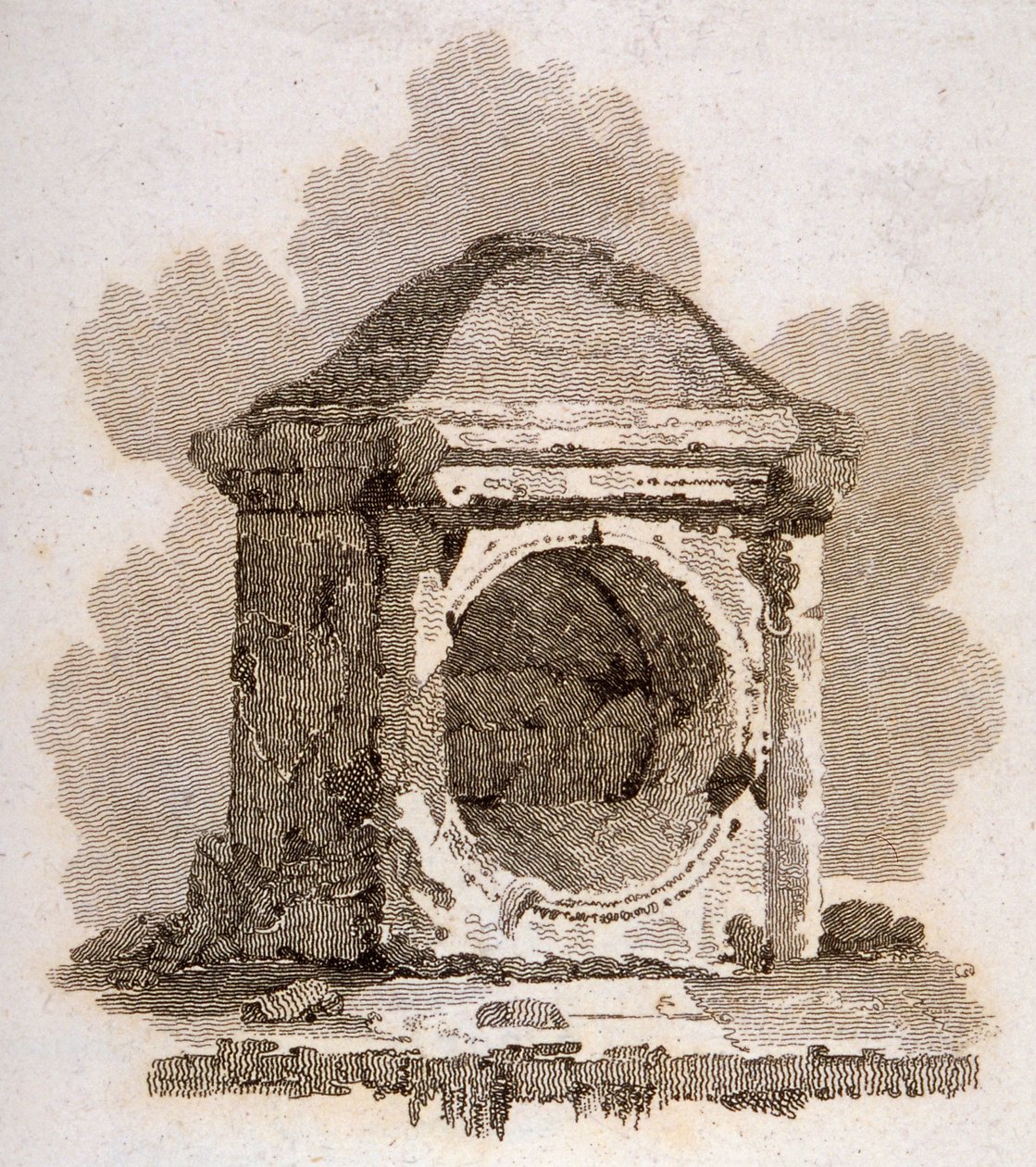 The London Stone, Cannon Street, City of London, 1806 af William Bernard Cooke