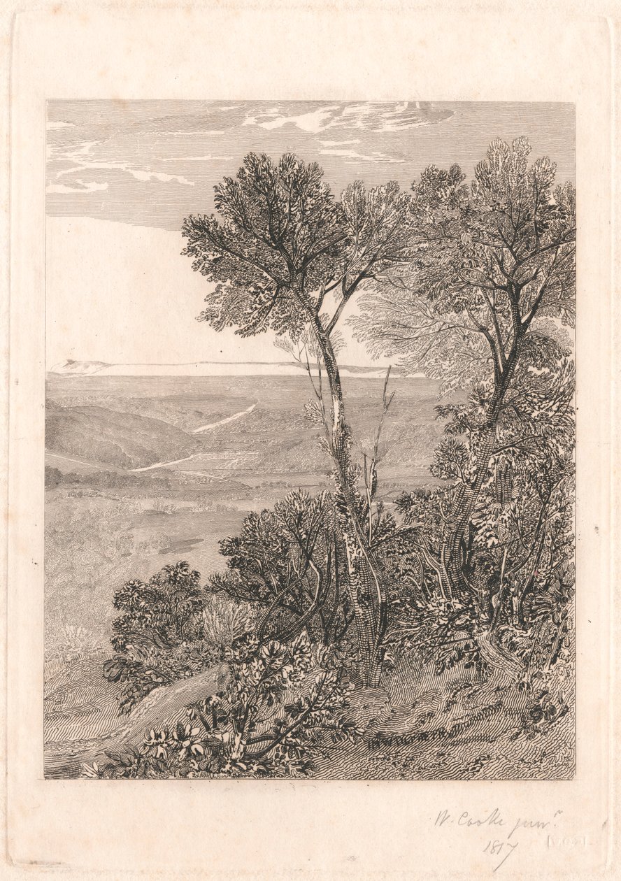 The Vale of Ashburnham, en kopi af højre halvdel af William Bernard Cooke