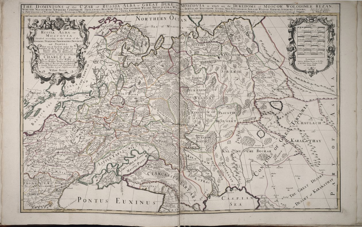 Rusland Alba eller Moskva, 1682 af William Berry
