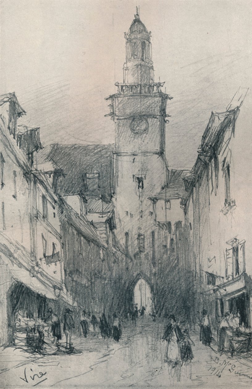 Vire, Normandiet, c1900 1914-1915. af William Bingham McGuinness