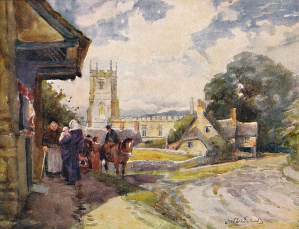 Long Compton, c1900 af William Biscombe Gardner