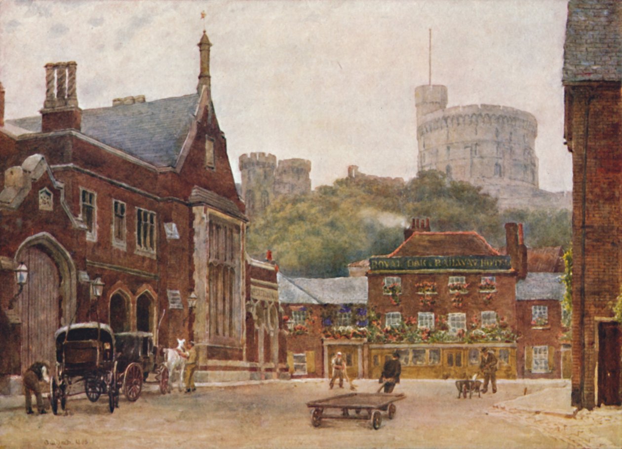 Rundetårn og den sydvestlige banegård, c1900 af William Biscombe Gardner