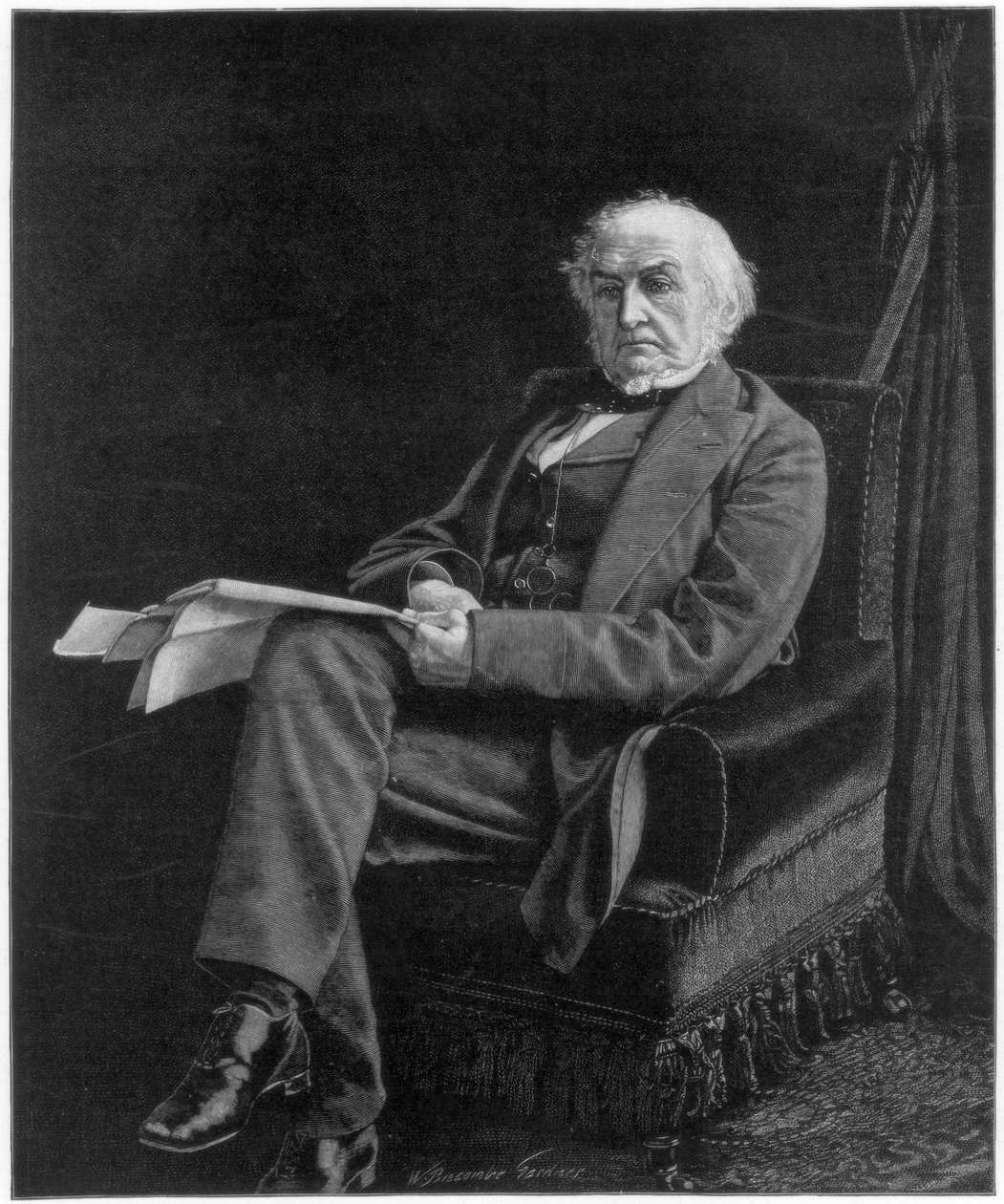 William Ewart Gladstone, det britiske liberale partis statsmand og premierminister, 1894. af William Biscombe Gardner