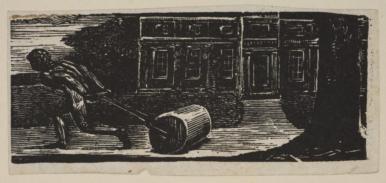 En rullende sten er altid blottet for mos, fra Thorntons Pastorals of Virgil, 1821. af William Blake