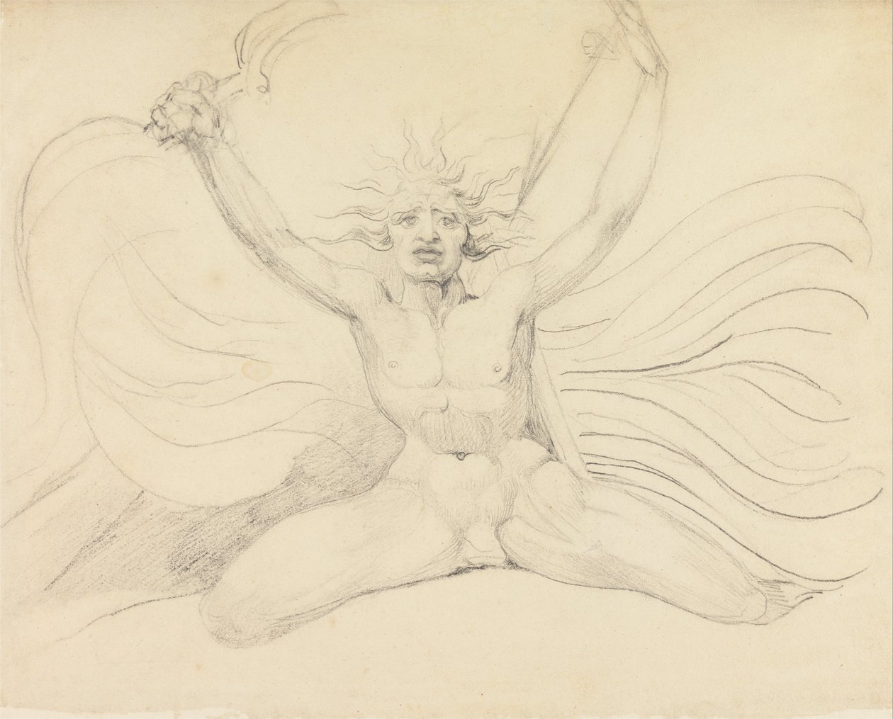 Albion tvinger de fire zoologiske haver til deres korrekte opgaver af William Blake