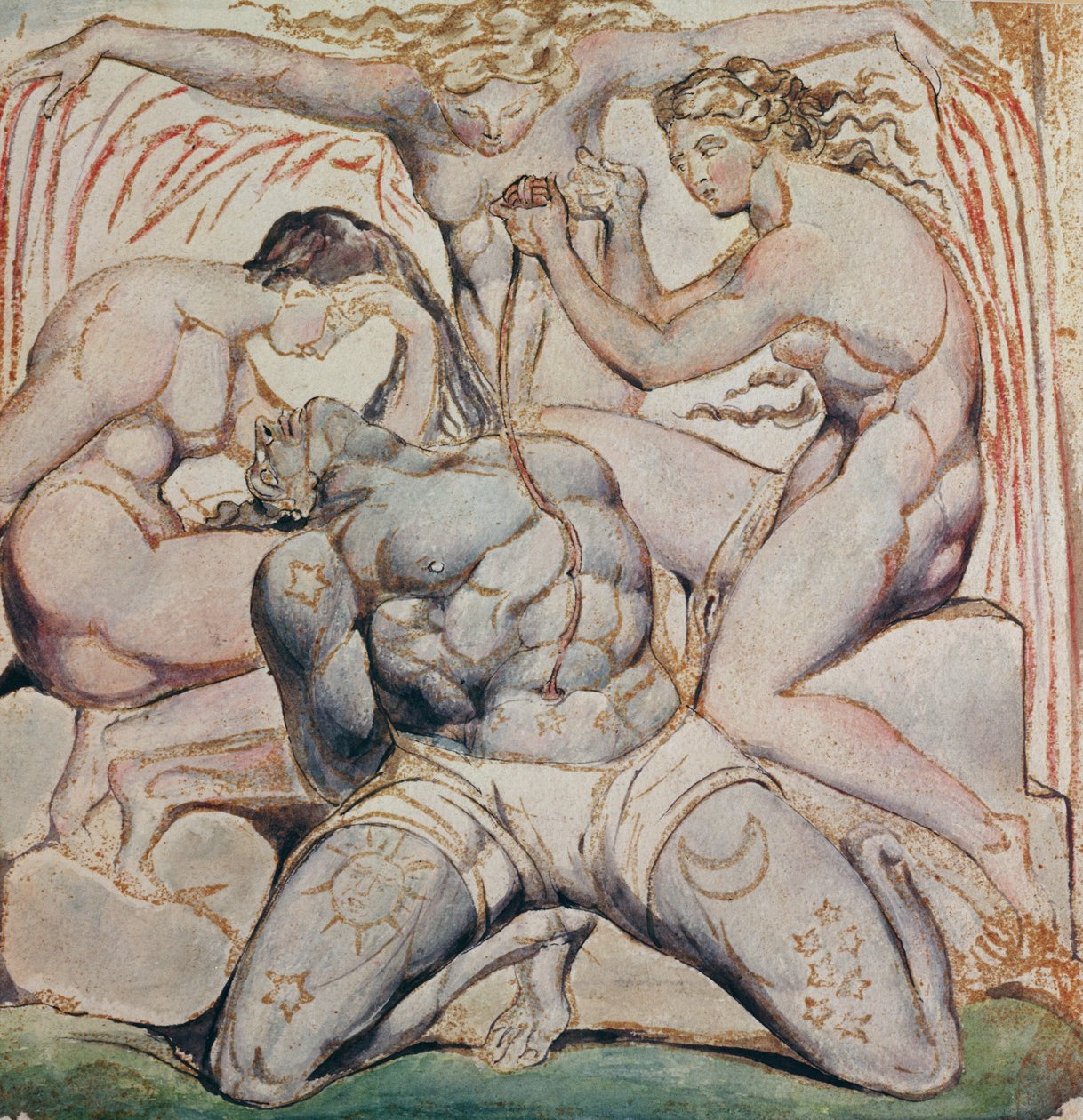 Albion og hans plageånder, Plade 25, Jerusalem af William Blake