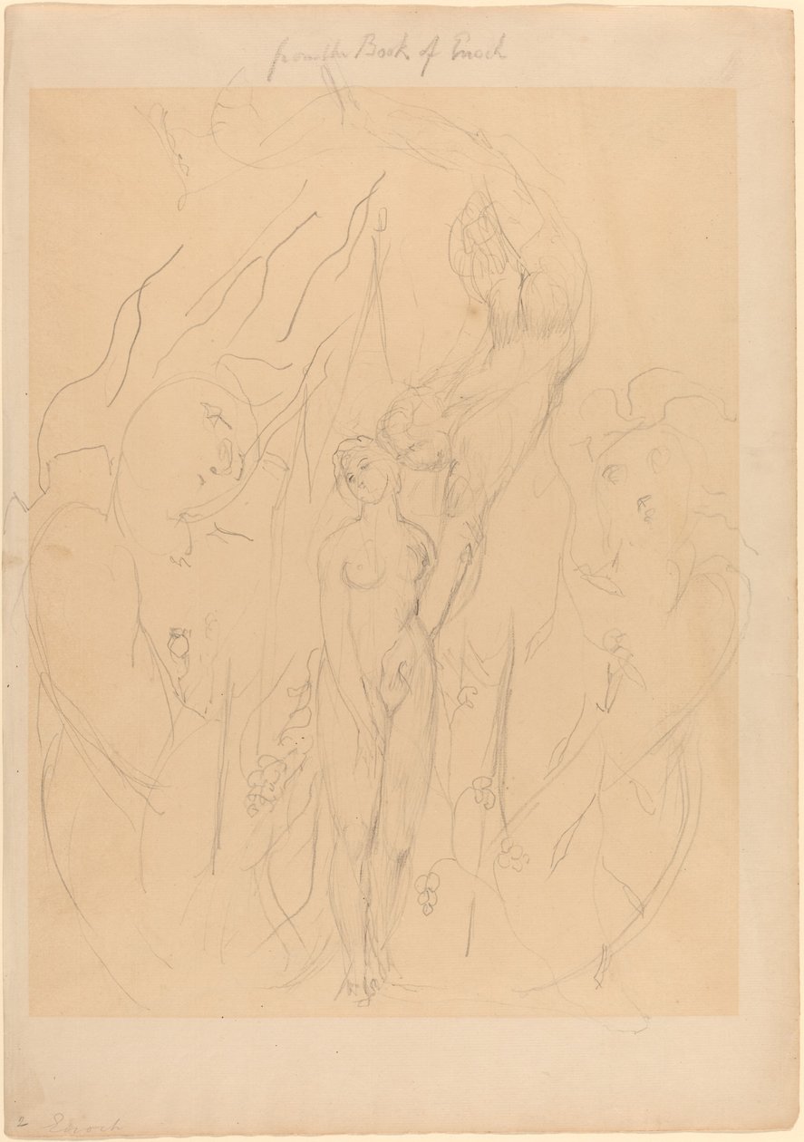 En engel, der lærer en datter af mennesker syndens hemmeligheder af William Blake