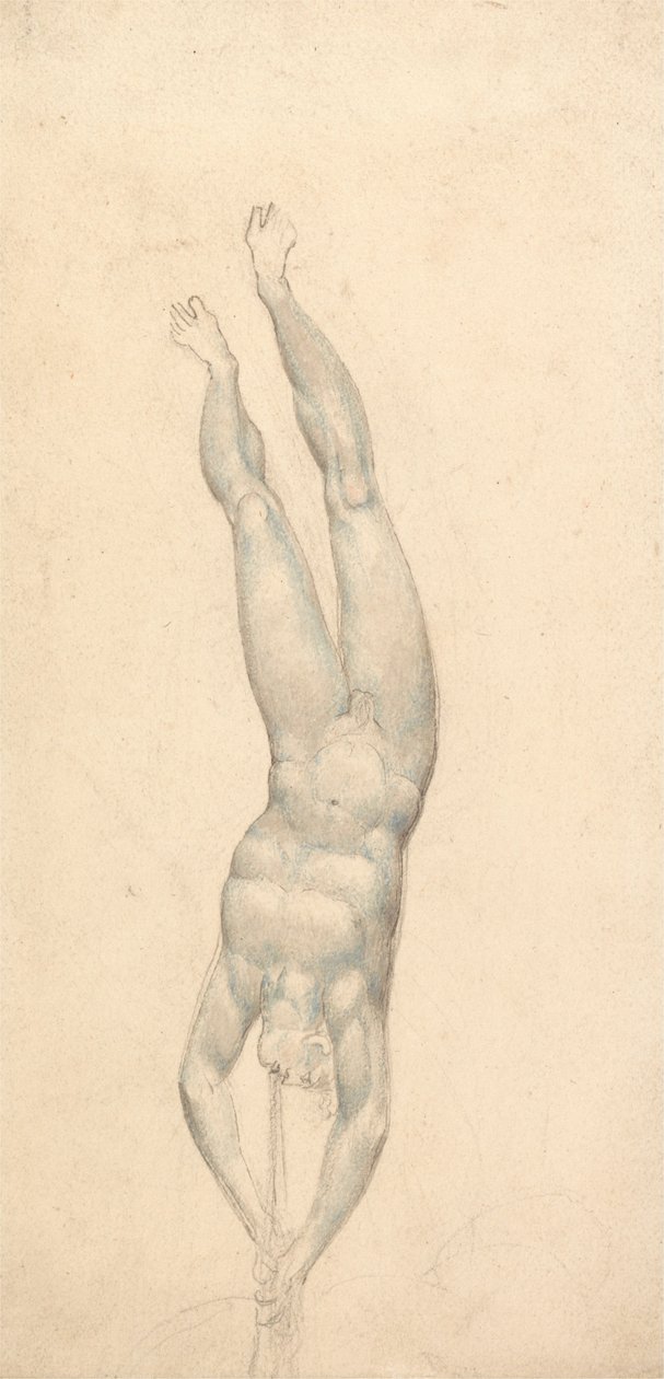 En engel med en trompet af William Blake