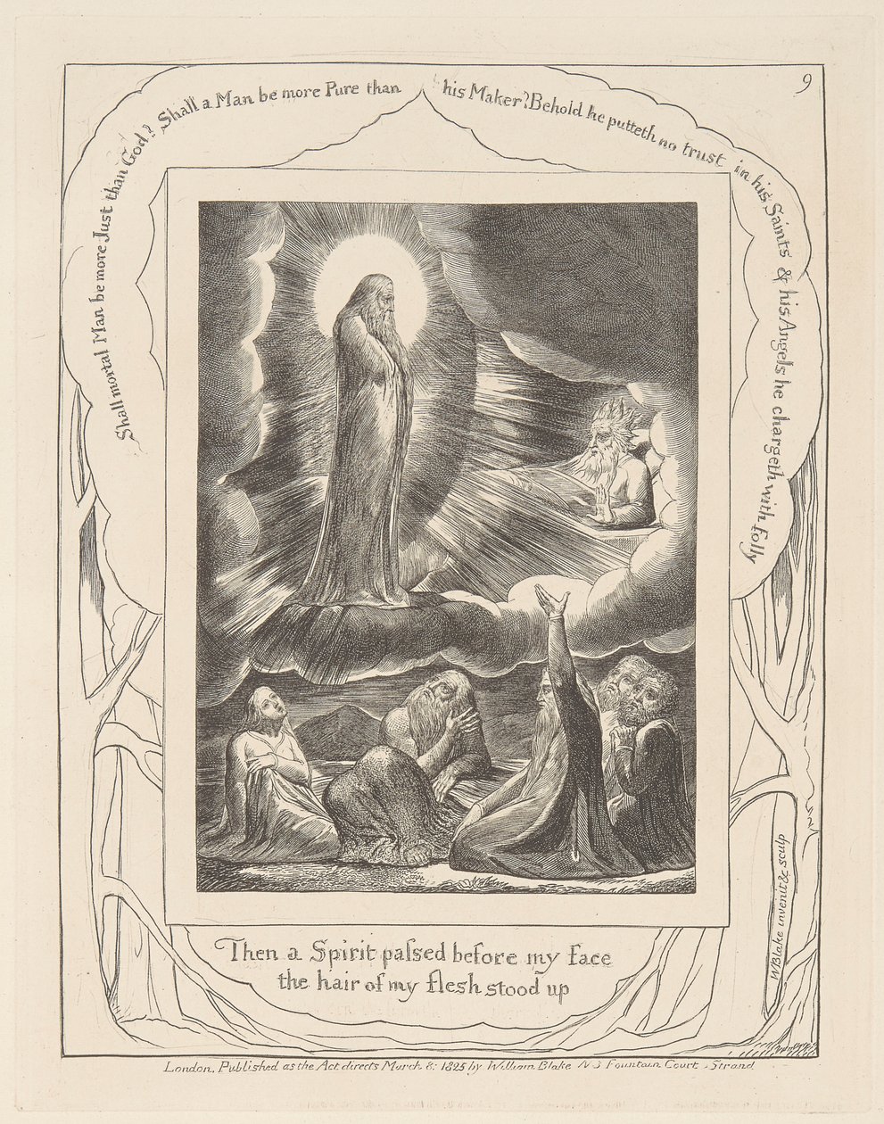Jobs Bog, Plade 9, Synet om Elifaz af William Blake