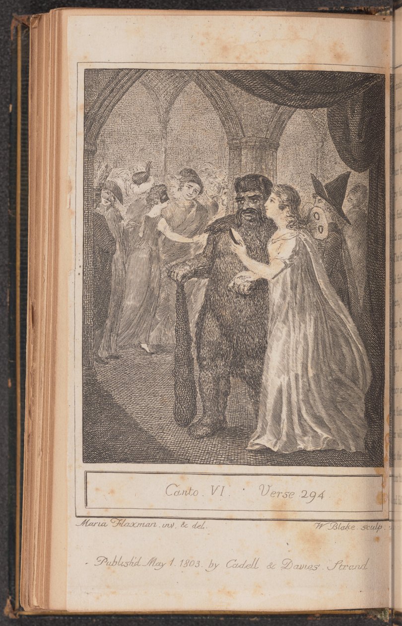 Canto IV, vers 294, udgivet 1803. af William Blake