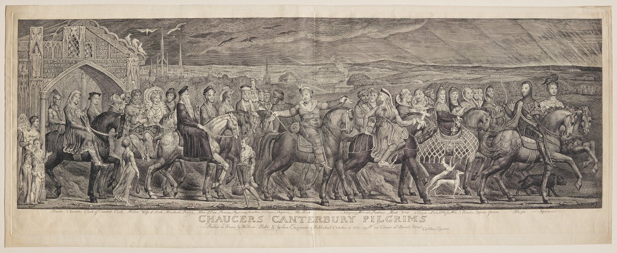 Chaucers Canterbury Pilgrims af William Blake