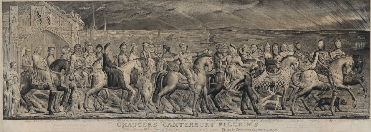Chaucers Canterbury-pilgrimme af William Blake