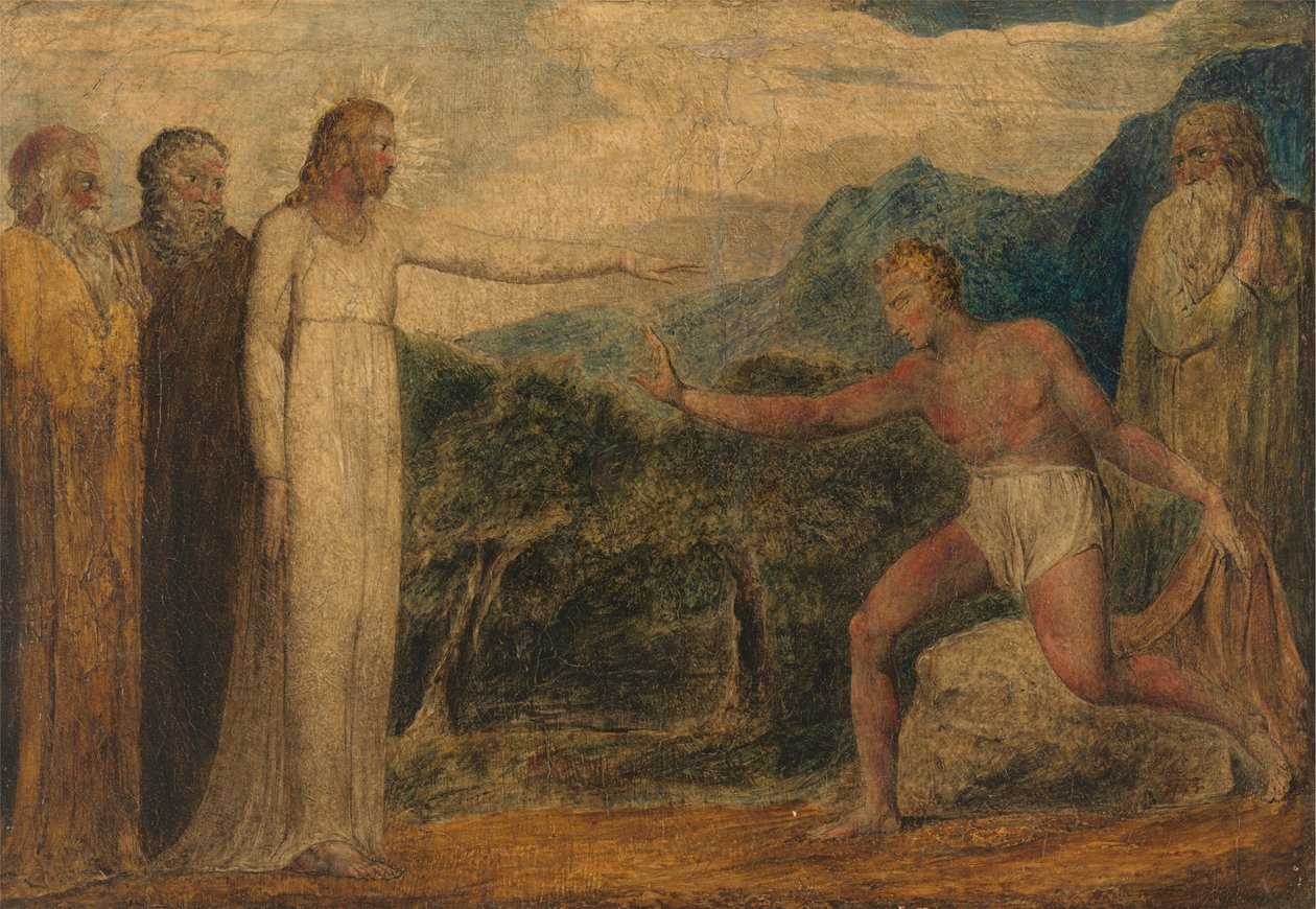 Kristus, der giver synet til Bartimeus af William Blake