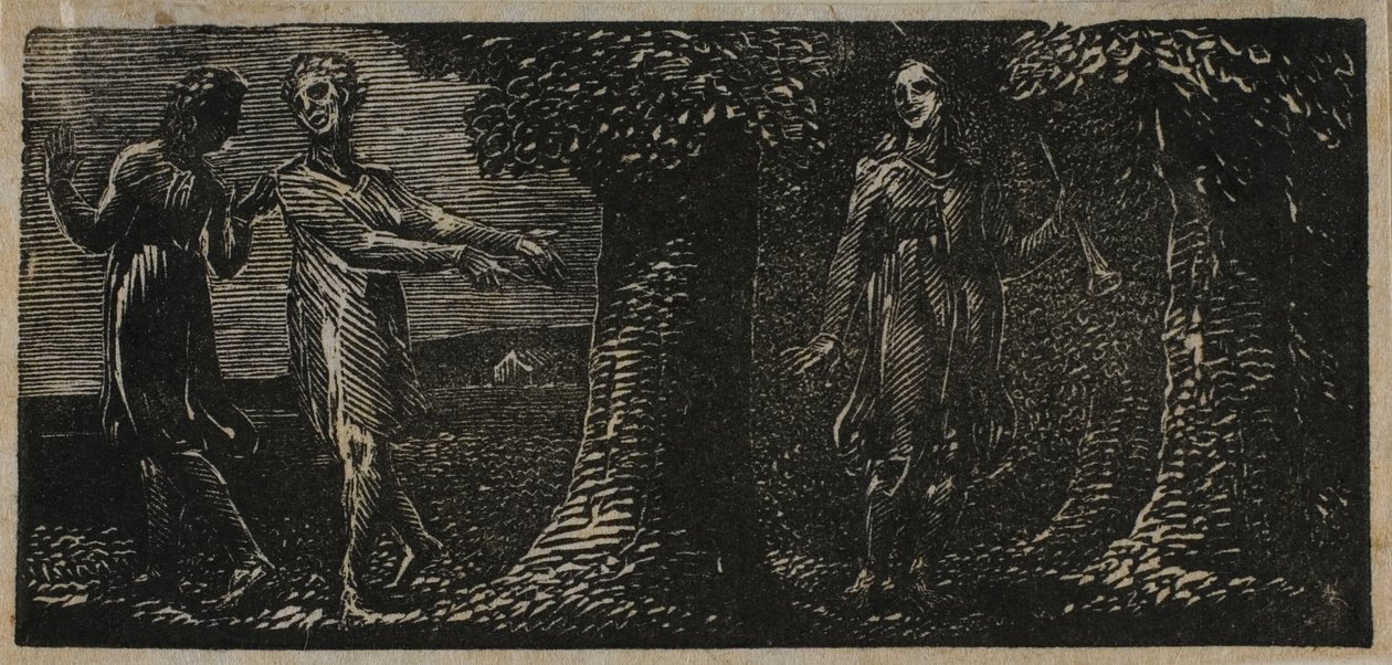 Colinet hånet af Two Boys, fra The Pastorals of Virgil af William Blake