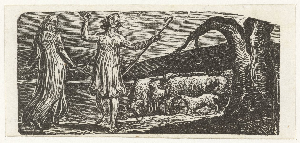 Colinet rejser trist bort af William Blake