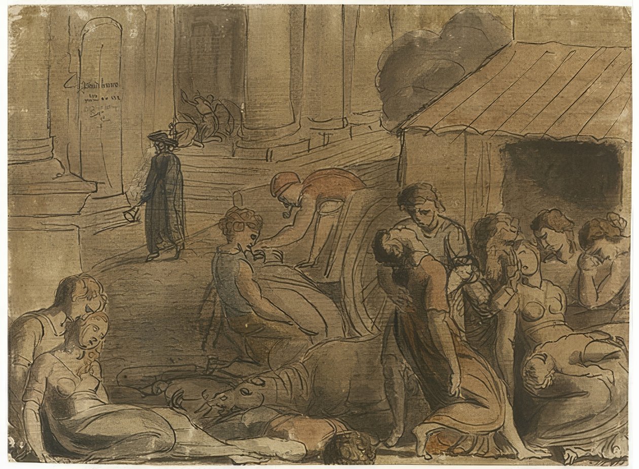 Londons store pest. Omkring 1779 af William Blake