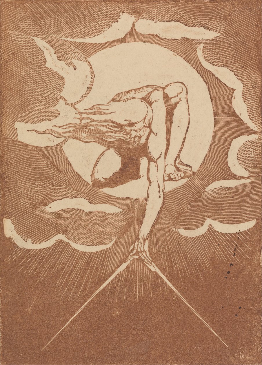 Europa. En profeti, frontispiece bevis indtryk af William Blake