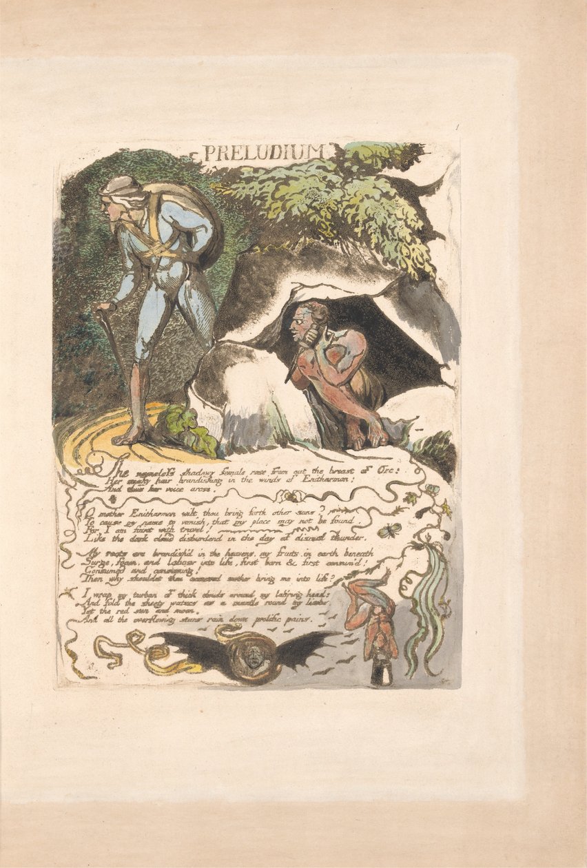 Europa. En profeti, plade 3, Preludium af William Blake