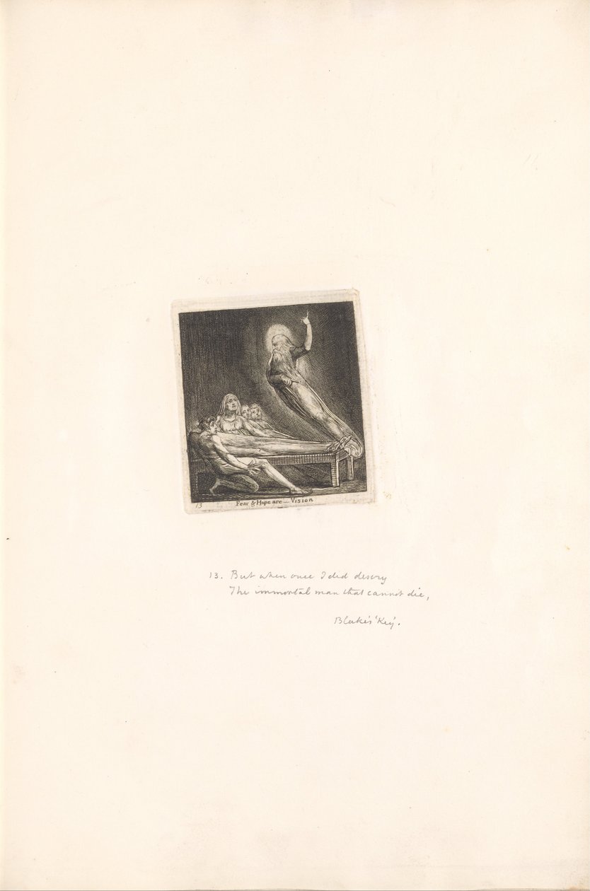 For kønnene- Paradisets porte, Plade 15, Frygt og håb er- Vision af William Blake