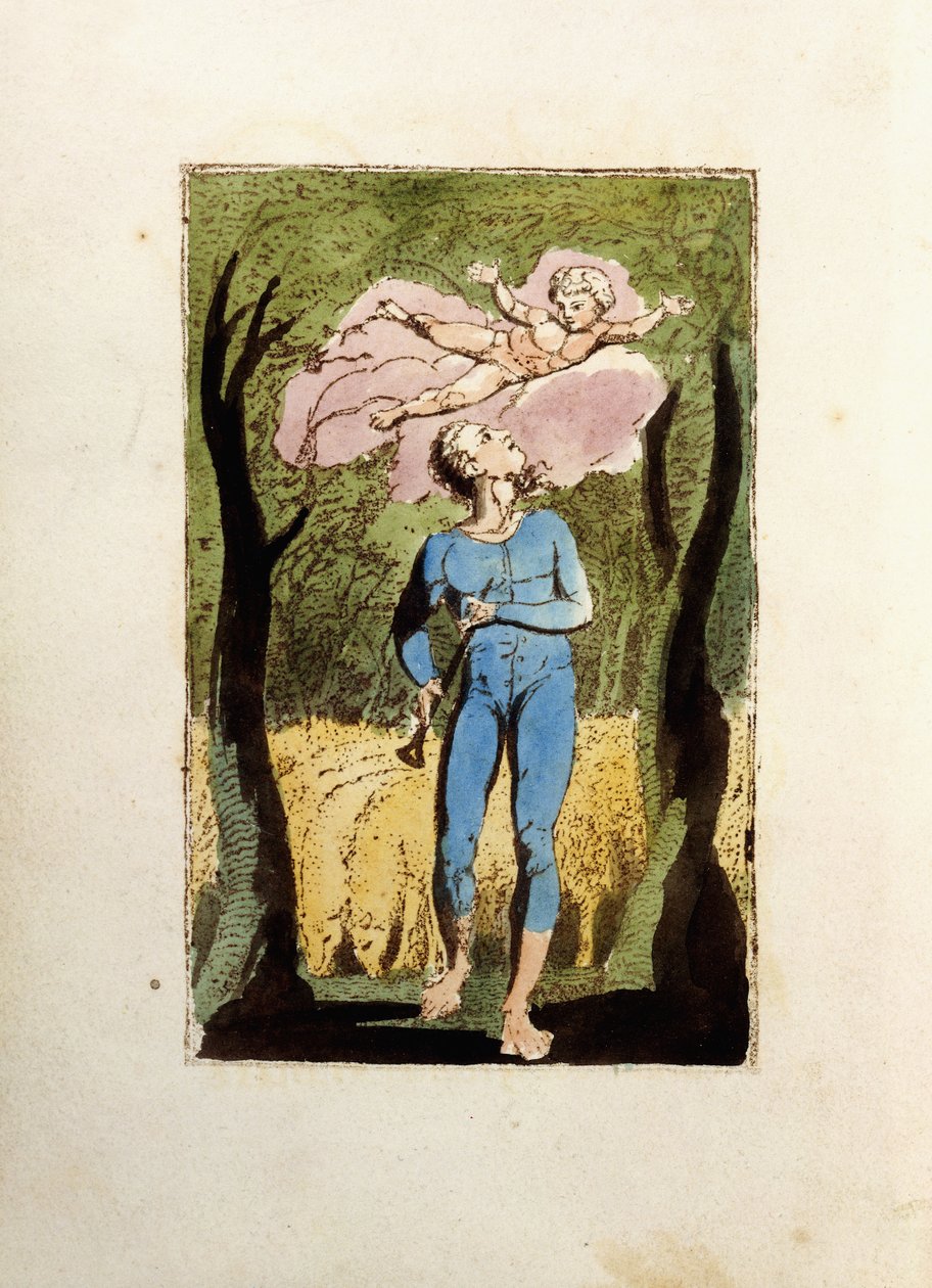Frontispice, fra "Songs of Innocence", 1789 af William Blake